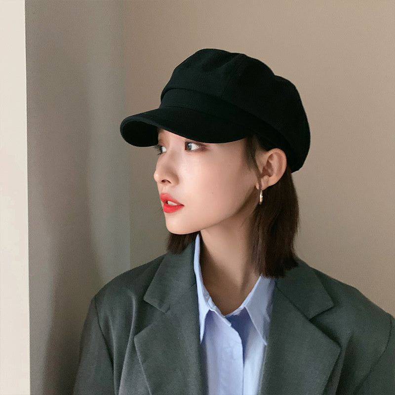 Retro English Duck Tongue octagonal Beret