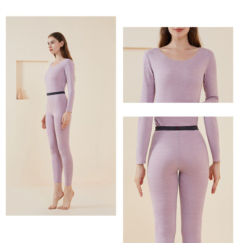 Non-marking Long Sleeve Thermal Underwear For Women