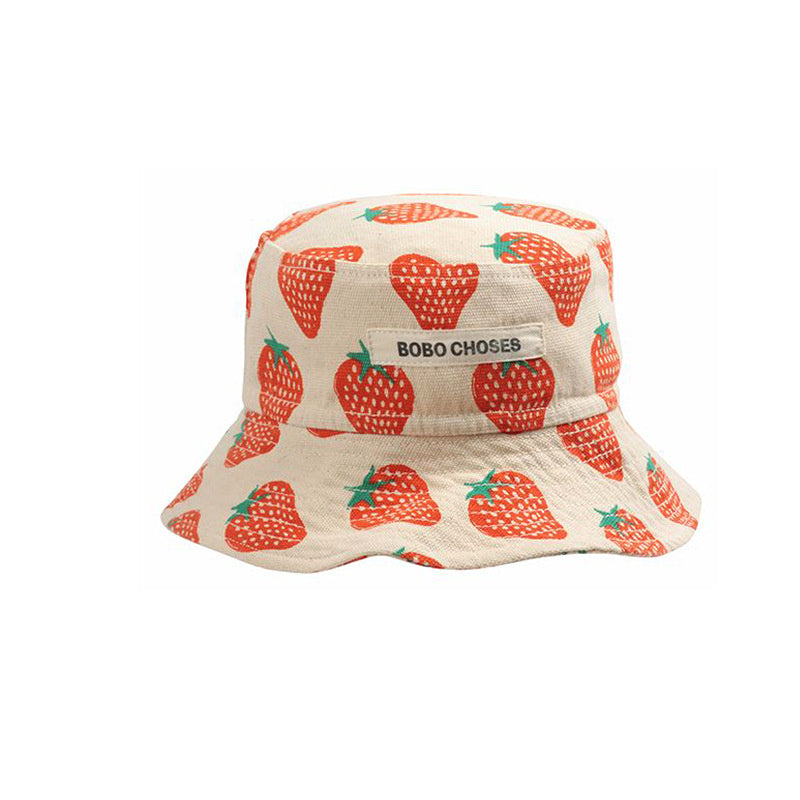 Children's Cartoon Print Outdoor Sunscreen Fisherman Hat