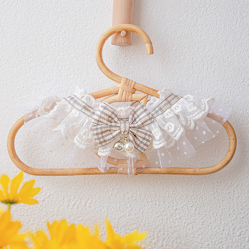 Pet Lace Bell Bow Collar