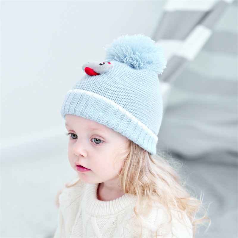 Two Sets Of Children's Knitted Hat And Gloves