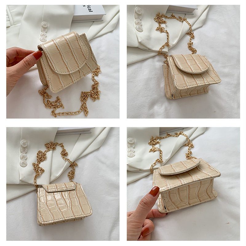 Super Cute Metal Chain Mini Shoulder Bags