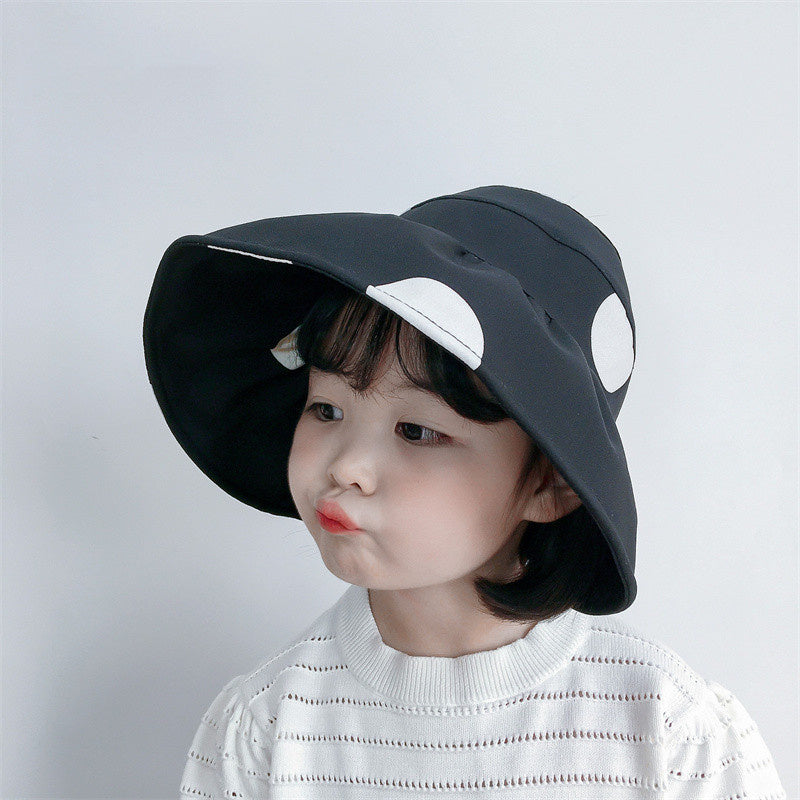 Children's Double Polka Dot Empty Fisherman's Hat