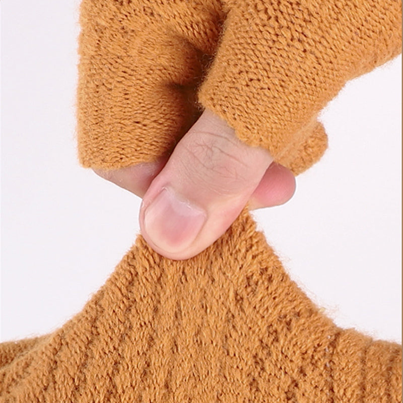 Winter Warm Office Knitting Gloves