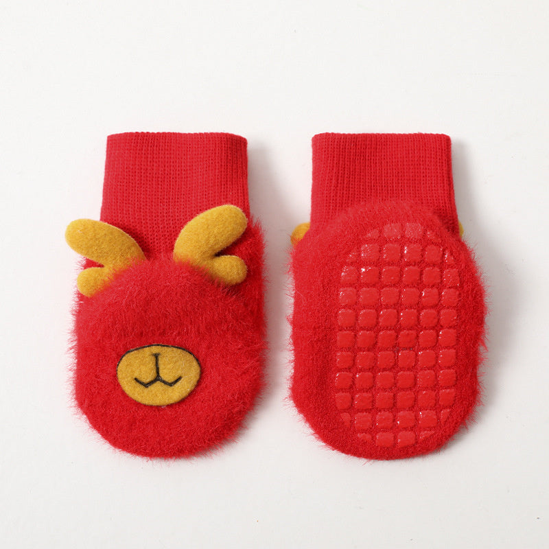 Thick Warm And Non-slip Cartoon Socks