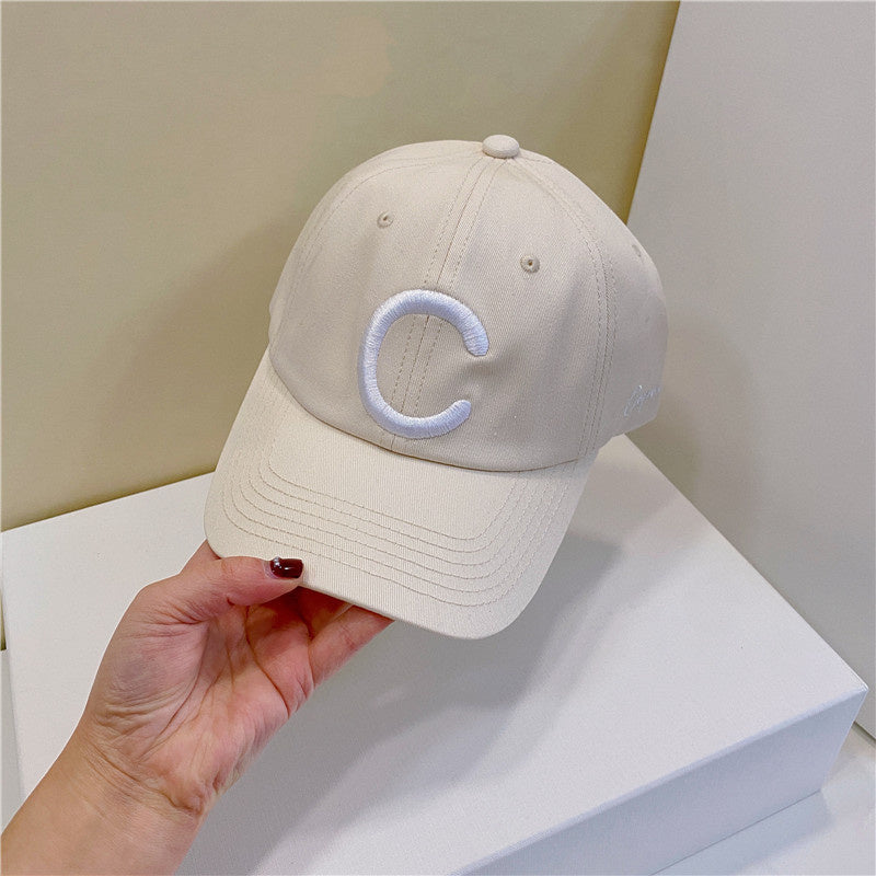 Letter C Design Embroidered Baseball Cap