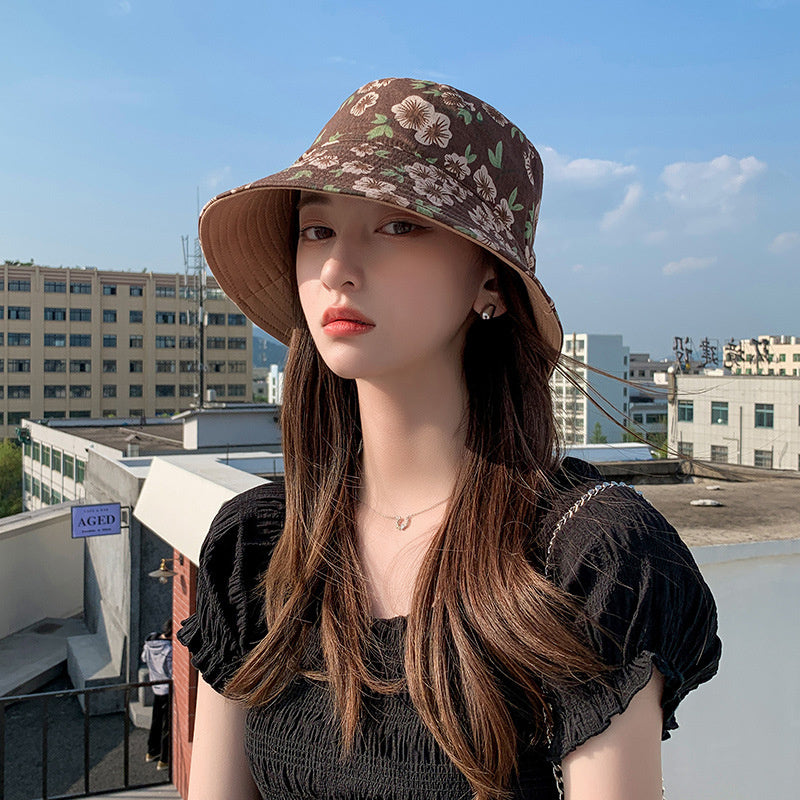 Elegant wind sunscreen Korean fisherman hat