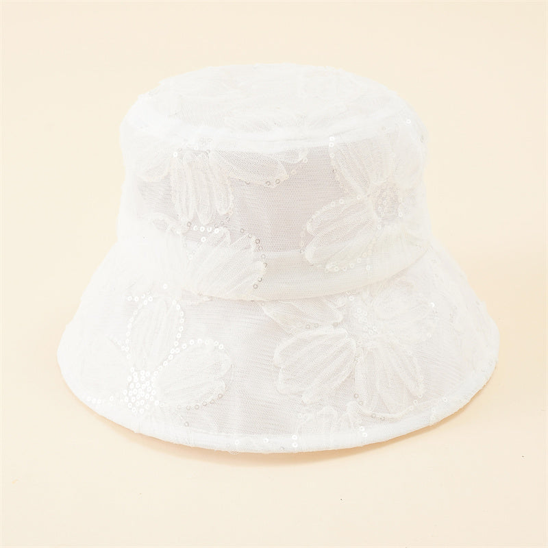 Lace Flower Breathable Mesh Sunscreen Hat