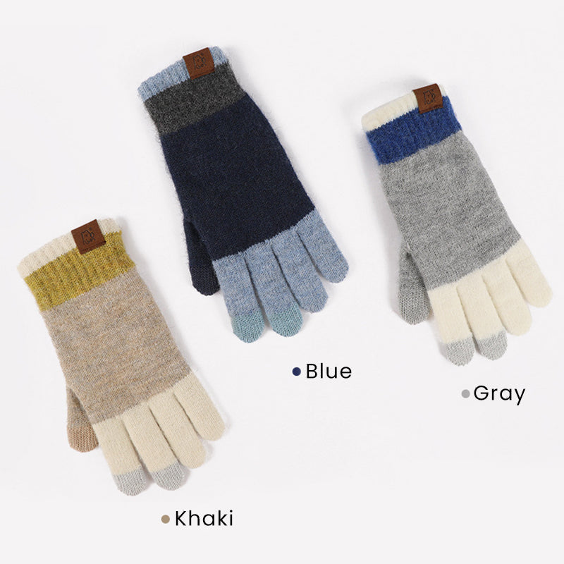 Winter Outdoor Cycling Touchscreen Knitted Gloves