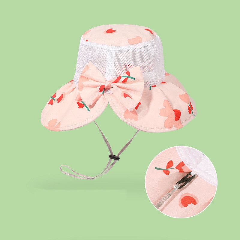 Summer Cartoon Lovely Children Breathable Sunshade Fisherman Hat