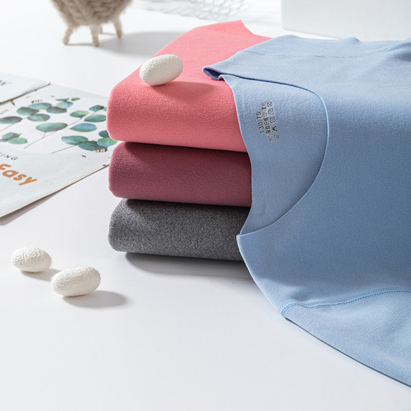 Traceless Round Collar Warm Suit For Boys And Girls