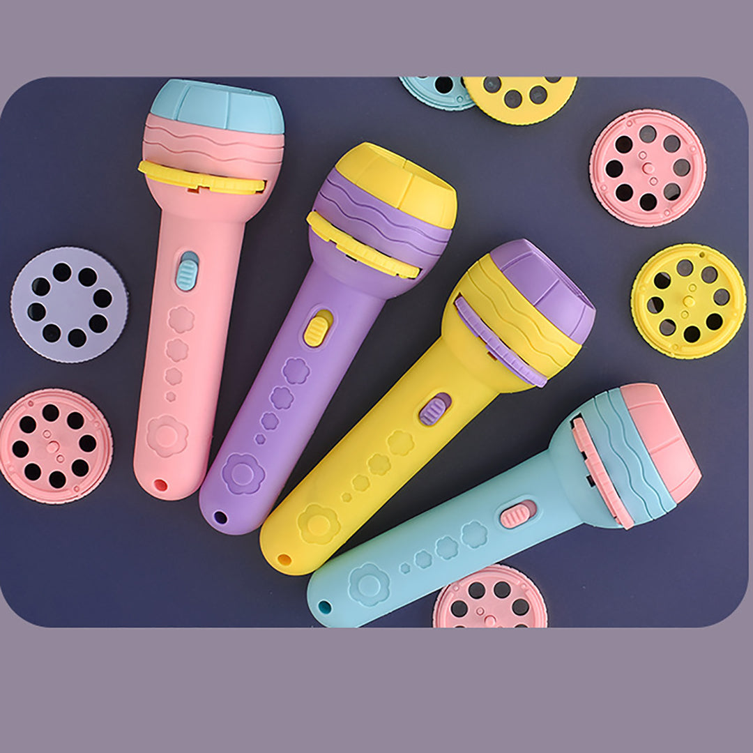 Children Early Education Flashlight Various Cartoon Patterns Projector