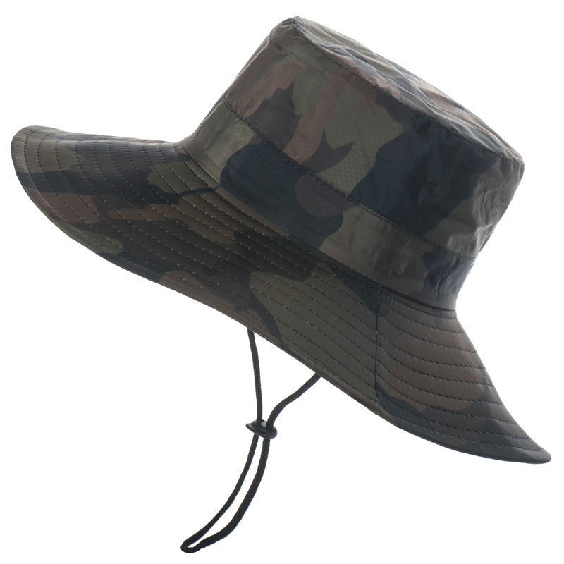 Outdoor waterproof hiking sunscreen hat