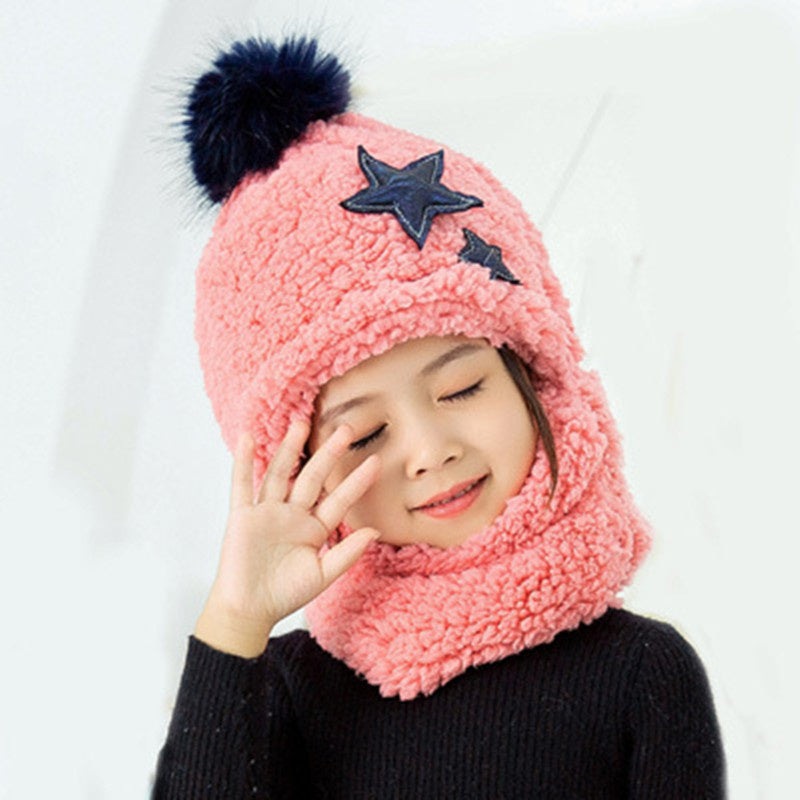 Warm Boys And Girls Ear Protector Face Cap Neck