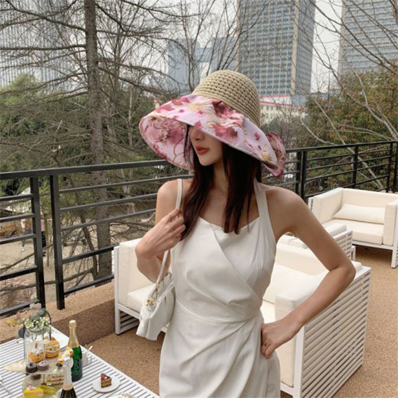 Design Stitching Folding Sunscreen Outdoor Leisure Beach Hat