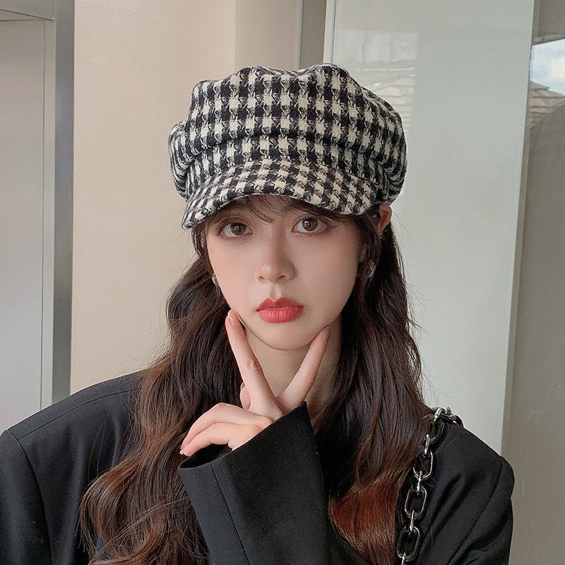 Versatile newsboy fashion duck tongue beret