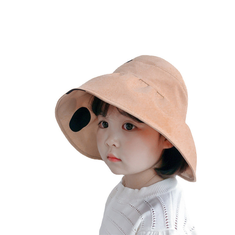 Children's Double Polka Dot Empty Fisherman's Hat