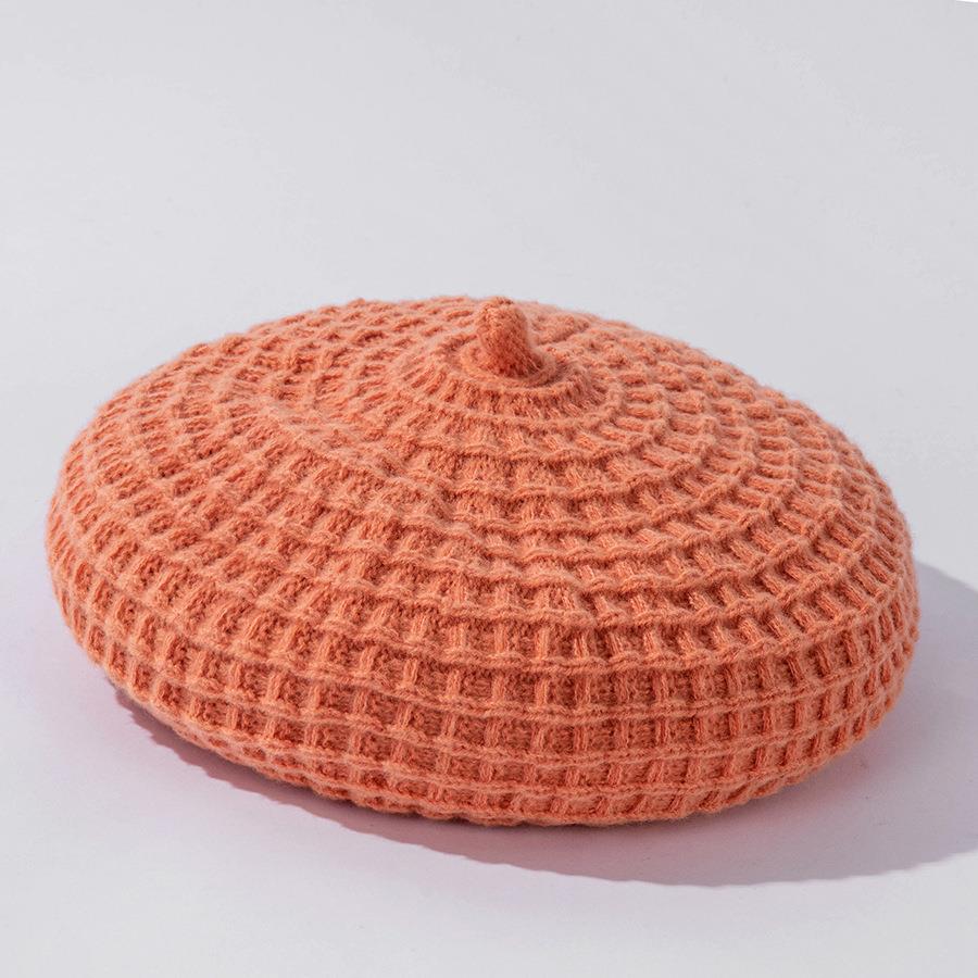 Solid Color Knitted Beret