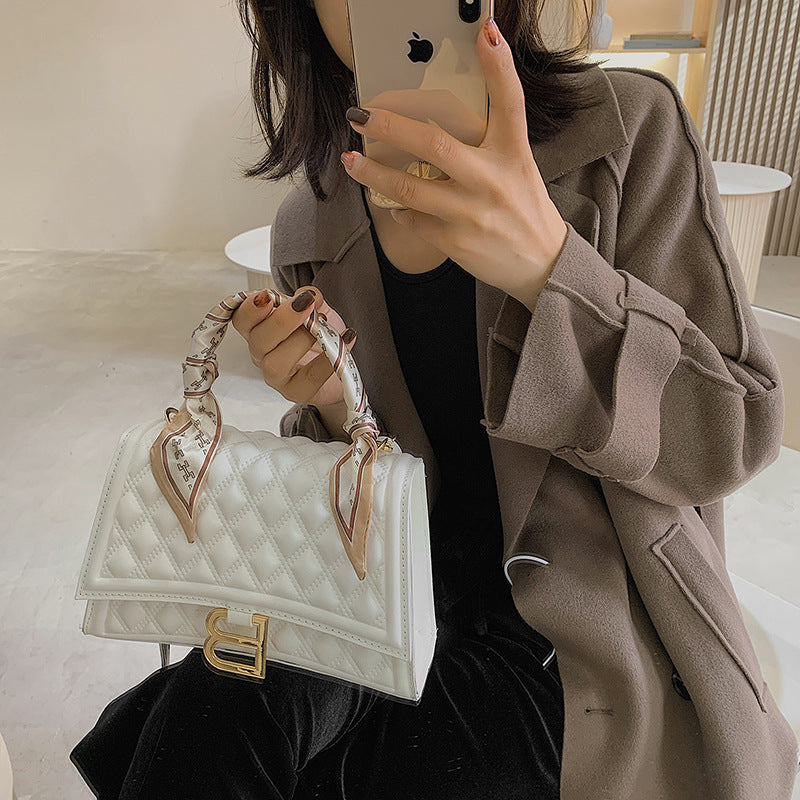 Ladies Casual Rhombus Quilted Bag Handbag Shoulder Bag