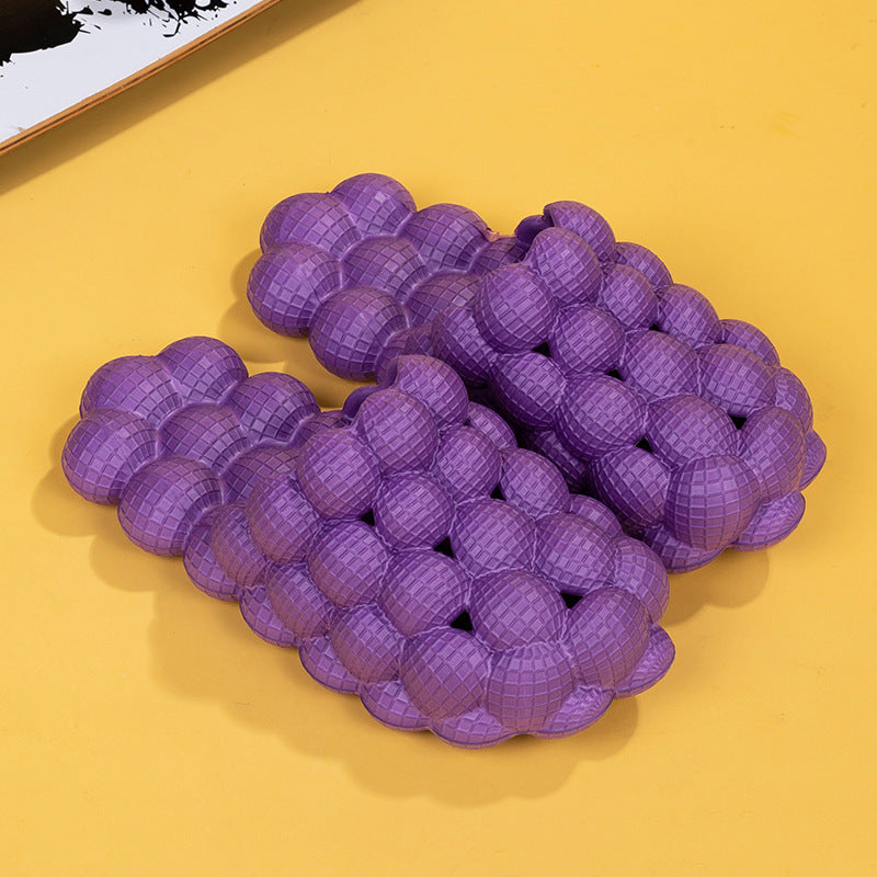 Stylish Non-slip Grape Slippers For Beach and Home