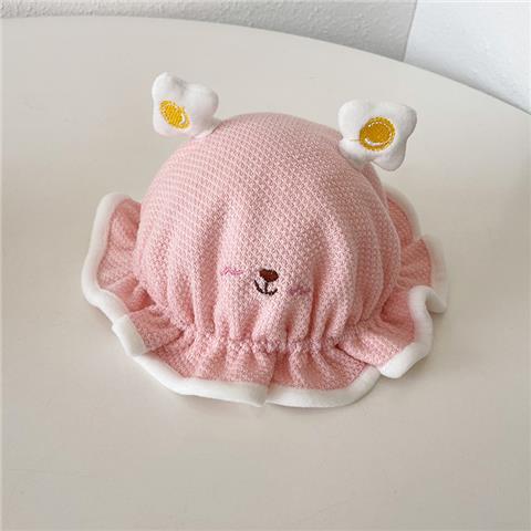 Cute Cartoon Animal Warm Plush Adjustable Basin Hat For Baby