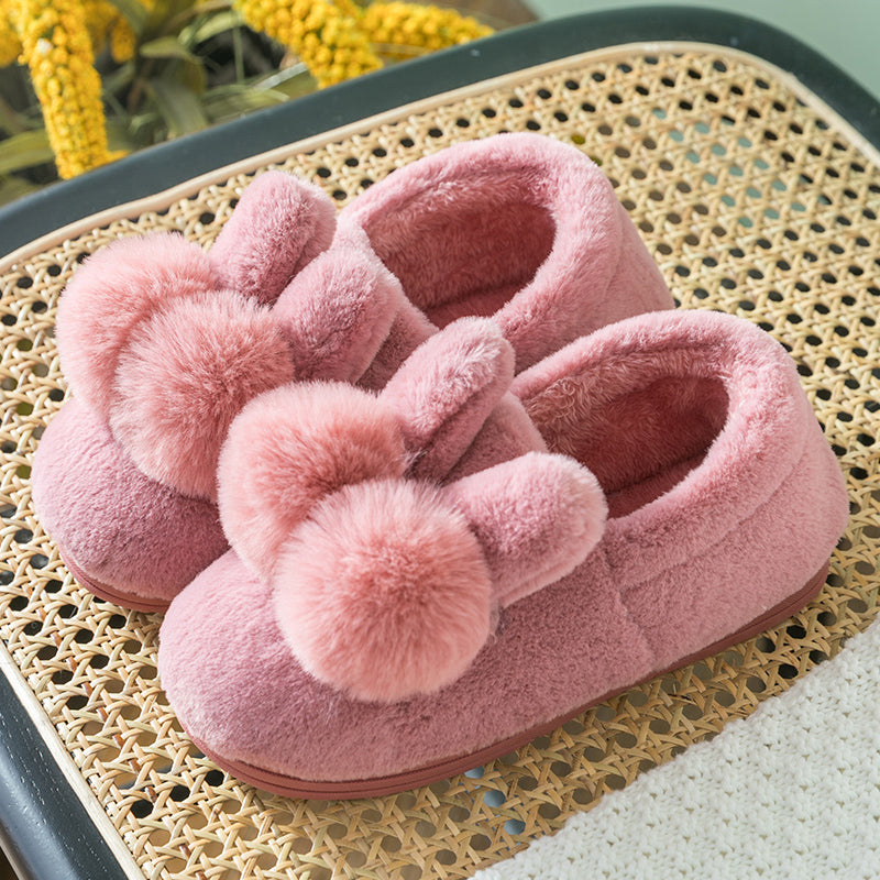 Winter Home Warm Cute Rabbit Plush Shoes