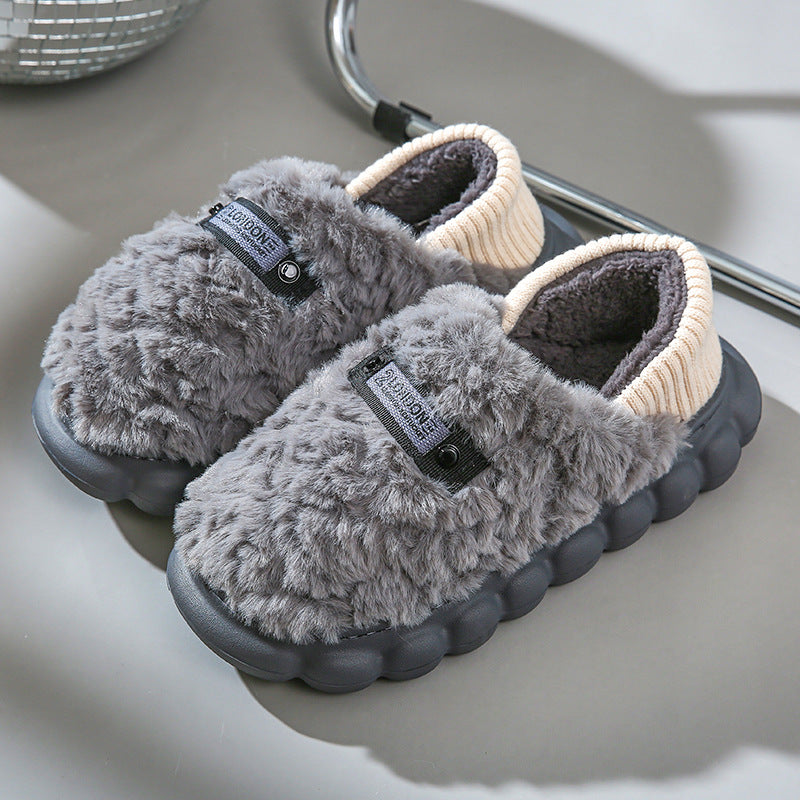 Winter Trendy Thick-Soled Plush Warm Shoes At Home Or Outdoors