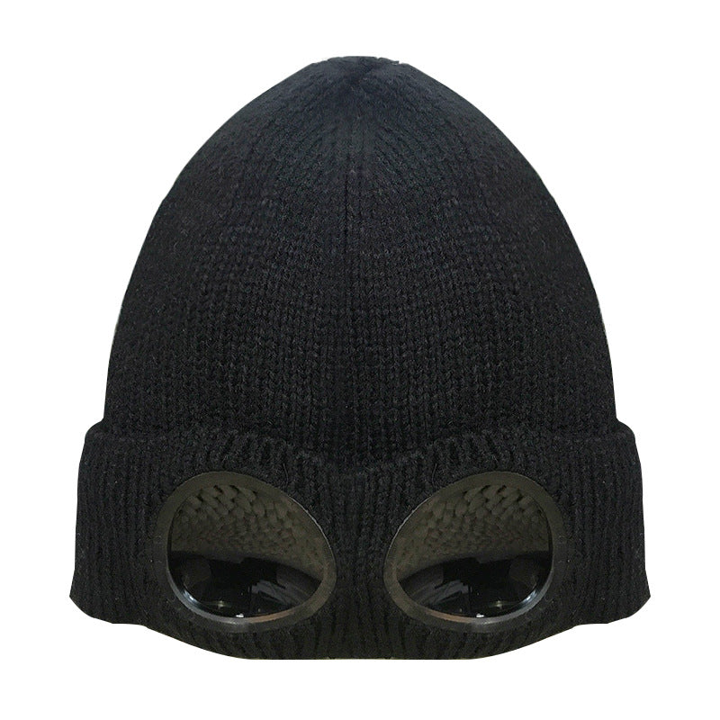 Cool Glass Windproof Knitted Hat For Outdoor
