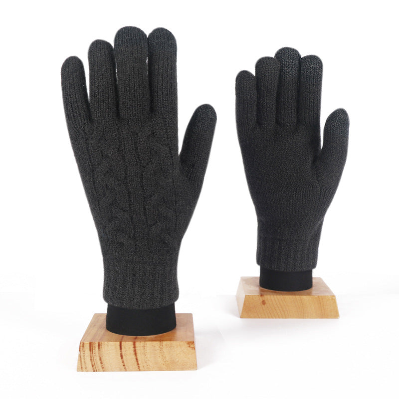 Fleece Touchscreen Outdoor Anti-slip Warm Gloves