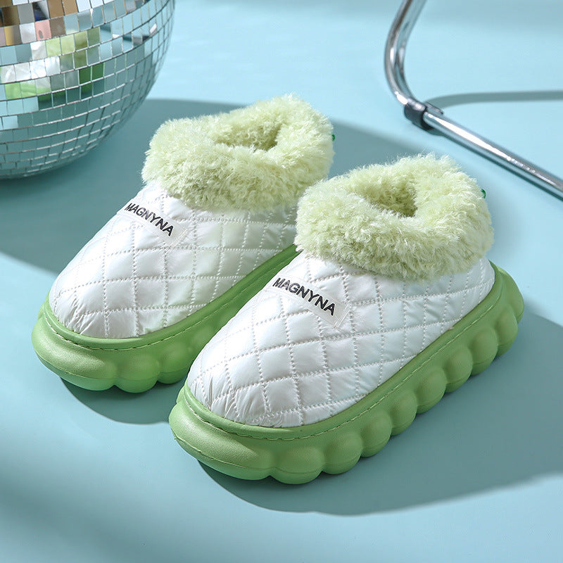 Trendy Street Warmth Thick-Soled Non-Slip Waterproof Plush Shoes