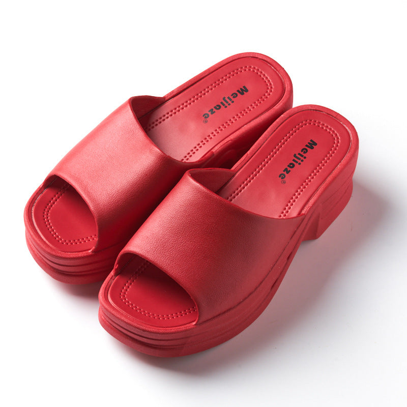 High Heel Slippers Platform Sandals For Street