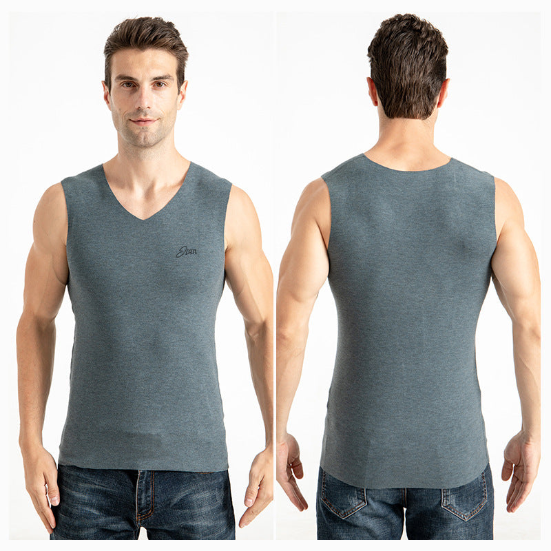 Traceless Thermal Vest Heating Thicken Fleece Bottom Top