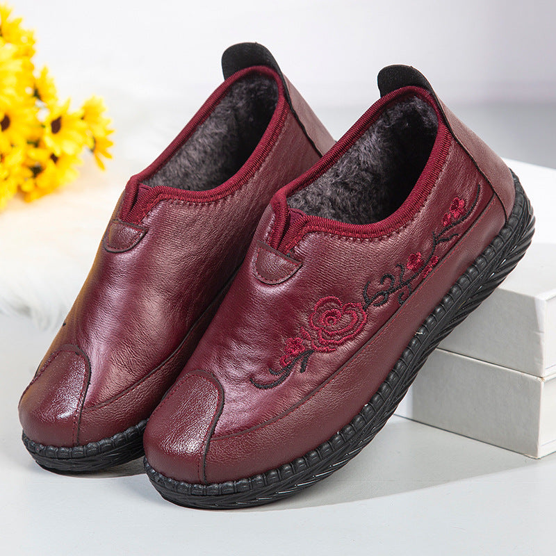 Winter Plus Velvet Comfortable Women Cotton Shoes