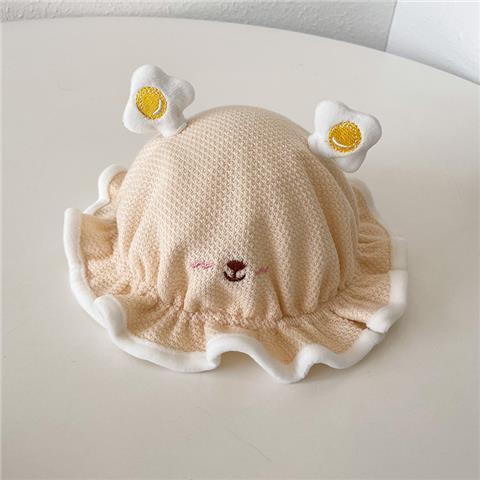 Cute Cartoon Animal Warm Plush Adjustable Basin Hat For Baby