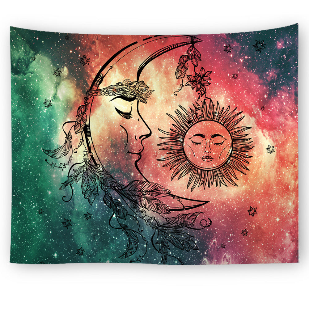 Sky Print Tapestry Beach Towel Blanket for Home and Outdoor