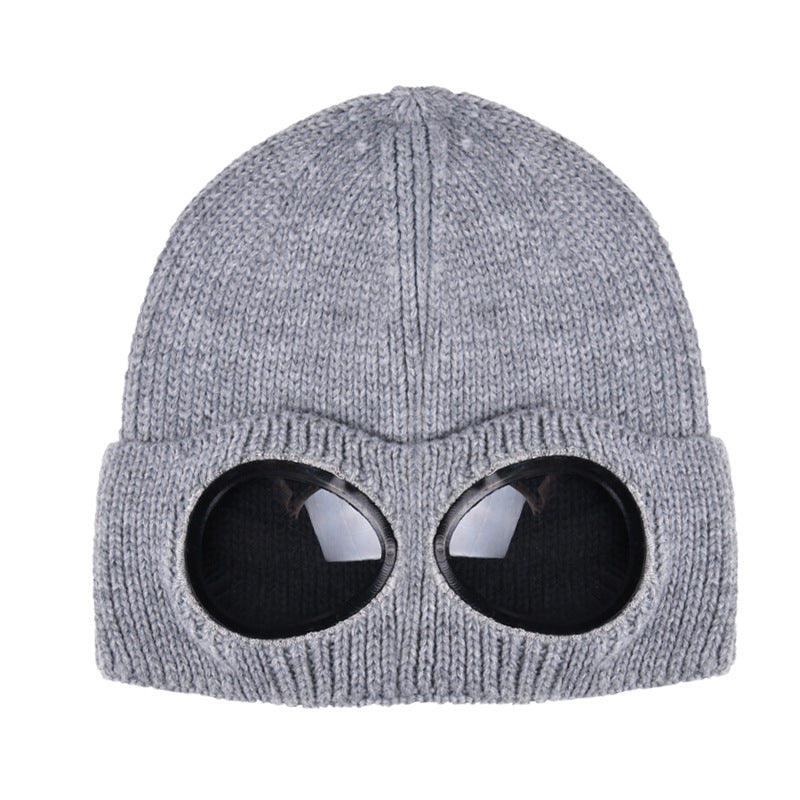 Cool Glass Windproof Knitted Hat For Outdoor