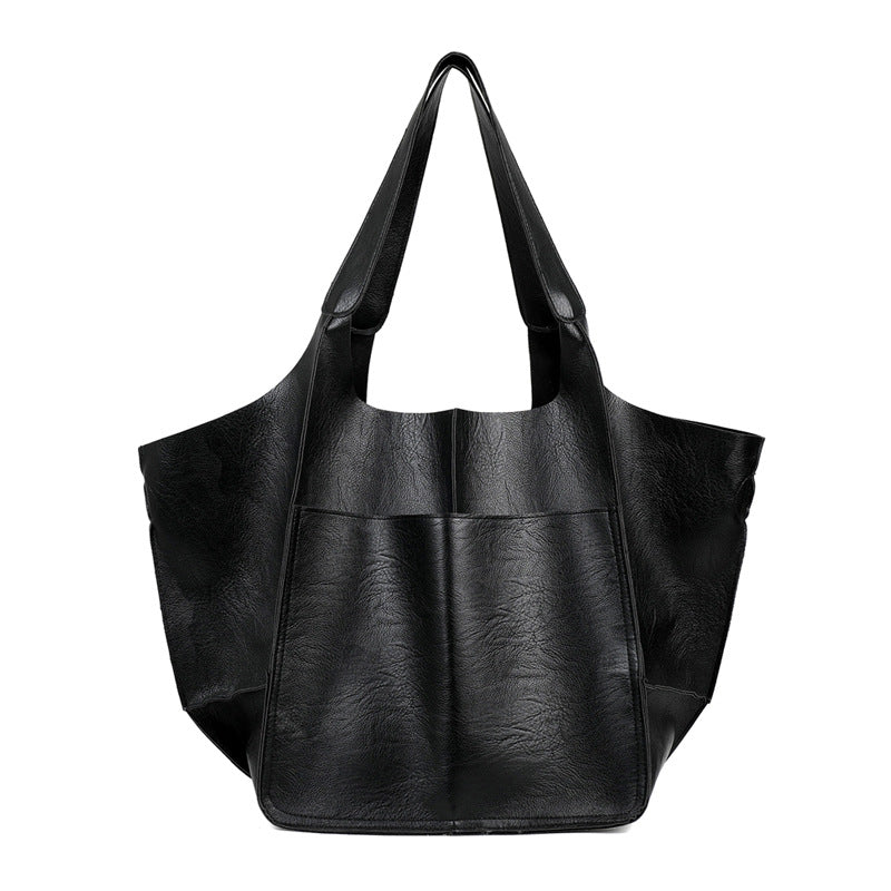 PU Soft Tote Shoulder Bag For Students and Women