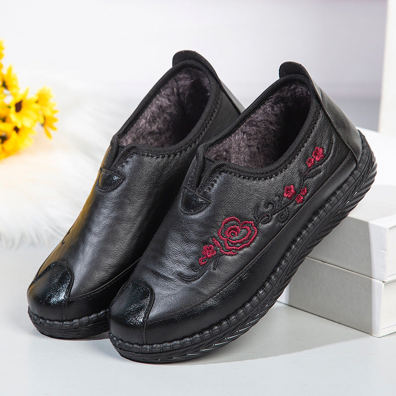 Winter Plus Velvet Comfortable Women Cotton Shoes