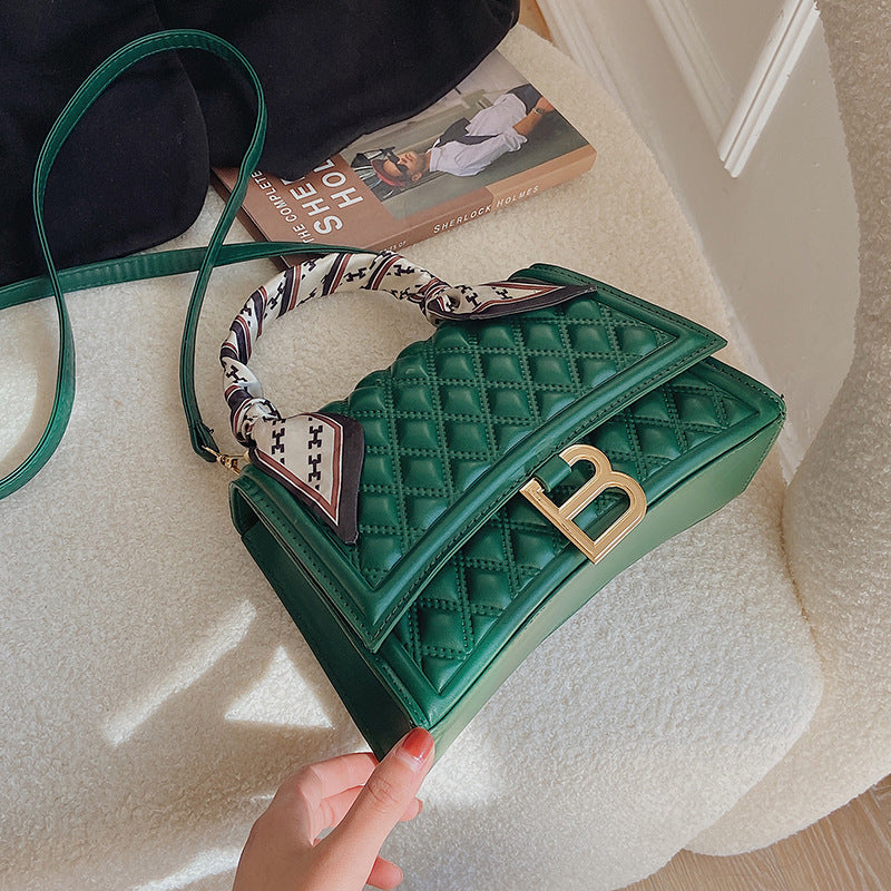 Ladies Casual Rhombus Quilted Bag Handbag Shoulder Bag