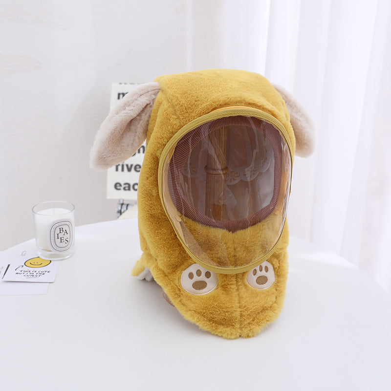 Children's Windproof Warm Hat And Face Mask One-Piece