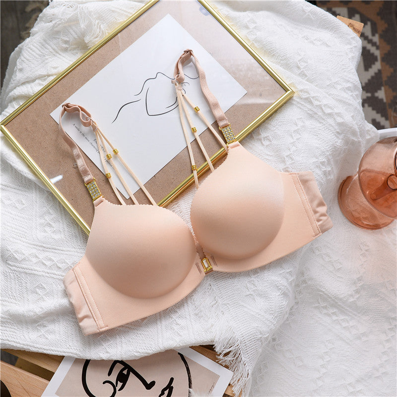 34B to 38C Seamless Front Closure Sexy Back Bra