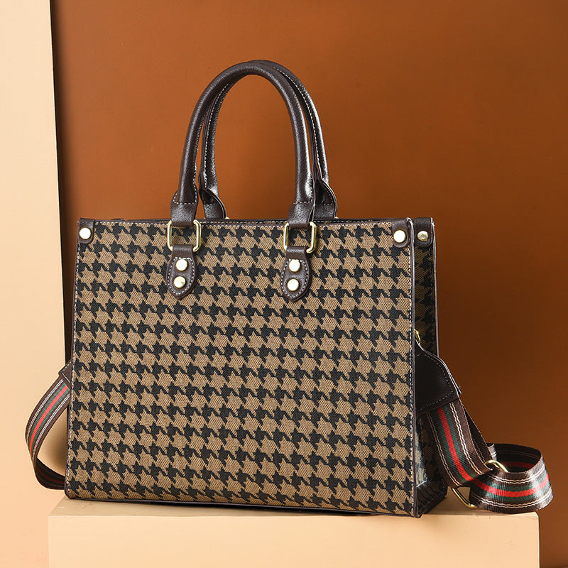 Large Capacity Printed Tote Handbag Shoulder Bag For Dating and Work