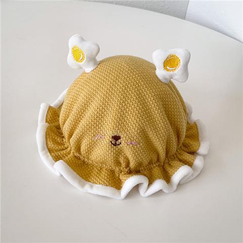 Cute Cartoon Animal Warm Plush Adjustable Basin Hat For Baby
