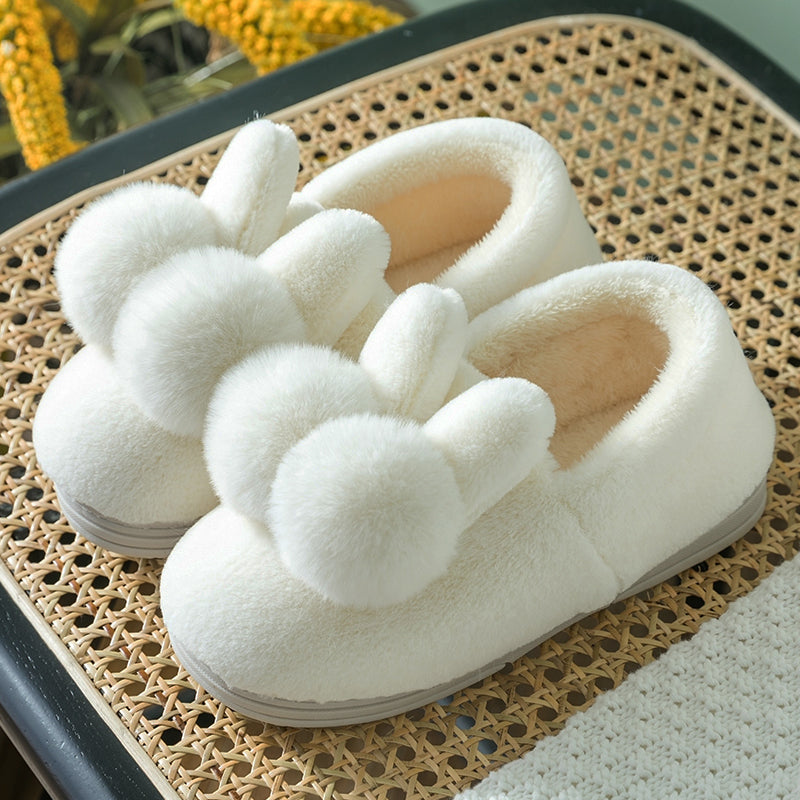 Winter Home Warm Cute Rabbit Plush Shoes