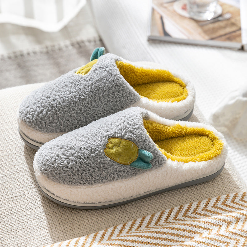 Lovers‘ Winter Home Non-Slip And Warm Plush Slippers