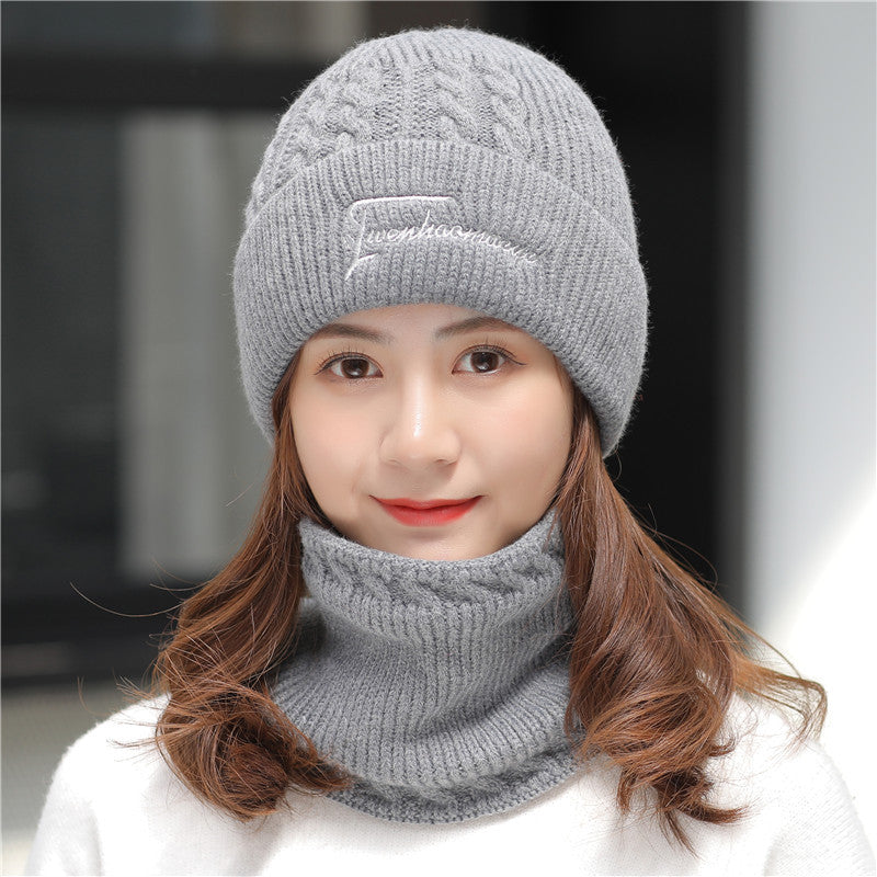 Two-piece Hat Scarf Set For Windproof