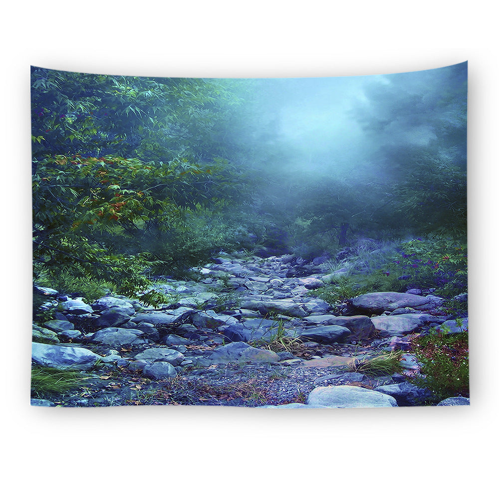 Forest Print Tapestry Beach Towel Blanket for Home and Outdoor
