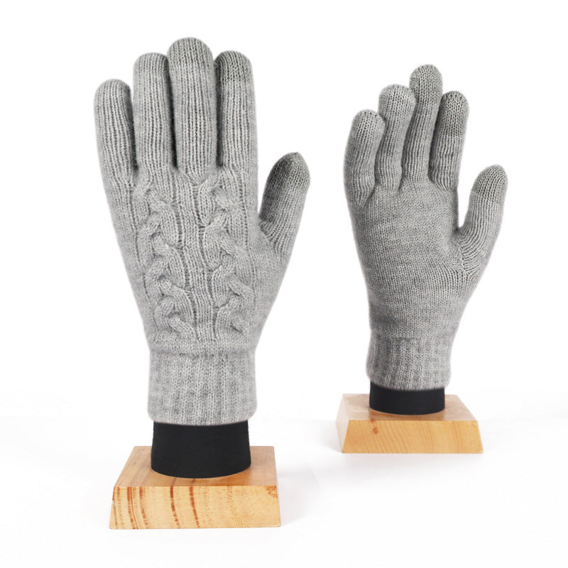 Fleece Touchscreen Outdoor Anti-slip Warm Gloves