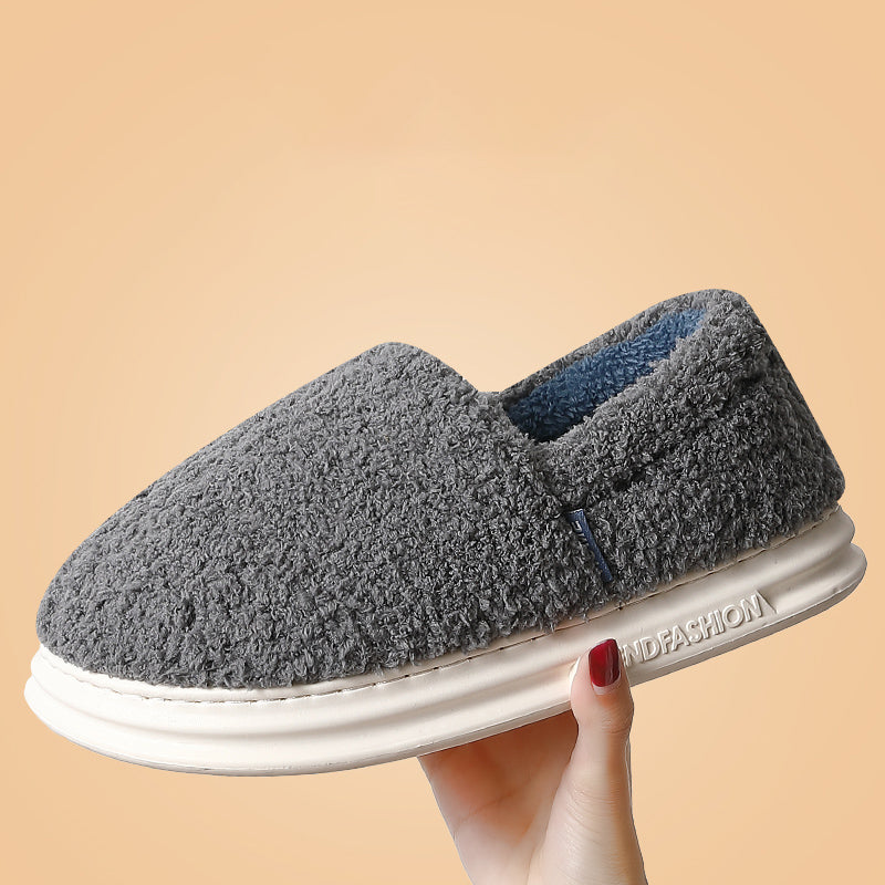 Winter Warm Household Thick-Soled Plush Slippers Women