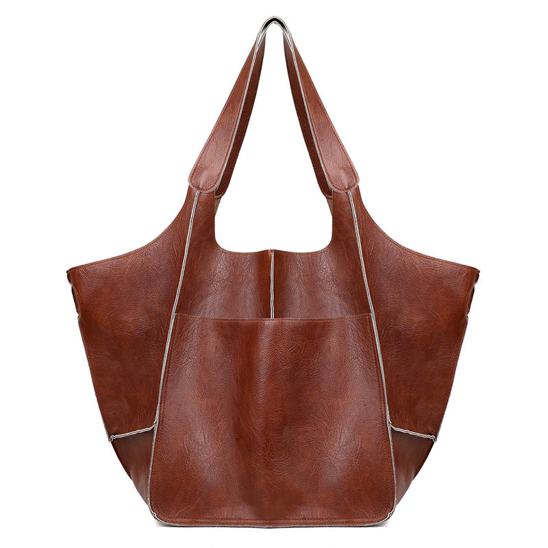 PU Soft Tote Shoulder Bag For Students and Women